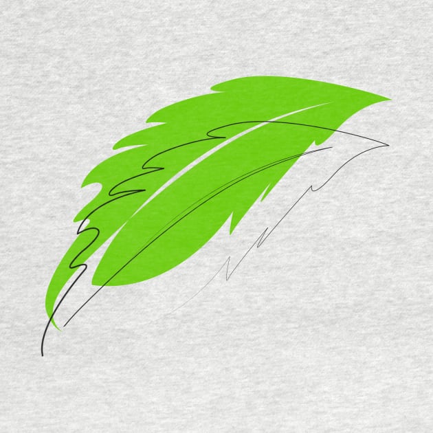 minimalist leaf design by ADSart